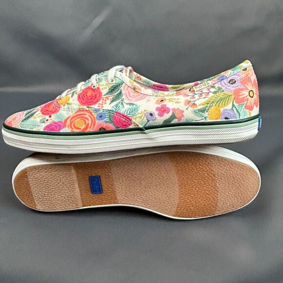 Keds Rifle Paper Company Floral Classic Lace Up Sneakers Shoes 8.5 NEW - Picture 12 of 16
